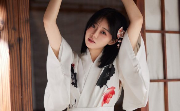 橘猫juju - 水墨丹青和服写真[34P95MB]