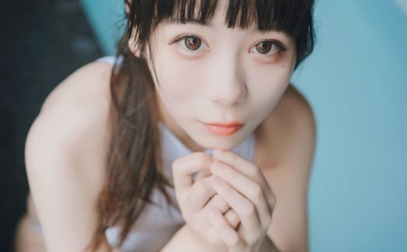 usejan蓝蓝 - 白衣竞泳[36P73M]